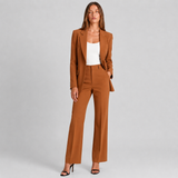 Tailored Peak Lapel Blazer and Trouser Two-Piece Set