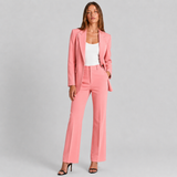 Tailored Peak Lapel Blazer and Trouser Two-Piece Set