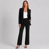 Tailored Peak Lapel Blazer and Trouser Two-Piece Set