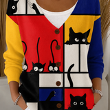 Patchwork Textured Cardigan