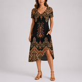 Women's Comfortable Maxi Dress | Casual Summer Dress | V-Neck