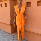 Selena | Draped Evening Dress