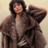 Ladies Faux Fur Jacket