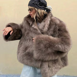 Ladies Faux Fur Jacket