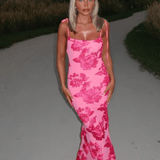 Floral Bodycon Maxi Dress – Fitted Summer Evening Gown