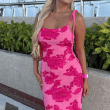 Floral Bodycon Maxi Dress – Fitted Summer Evening Gown