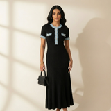 Amysaint Ribbed Midi Dress