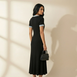 Amysaint Ribbed Midi Dress