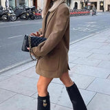 Sculptural Black Wedge Knee-High Boots in Glossy Finish