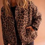 Leopard Print Versatile Jacket