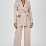 Beige Tailored Blazer