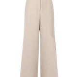 Beige Wide Leg Pants