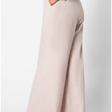 Beige Wide Leg Pants