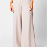 Beige Wide Leg Pants