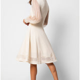 Ivory Lace A-Line Dress