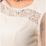 Ivory Lace A-Line Dress