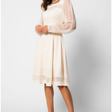 Ivory Lace A-Line Dress