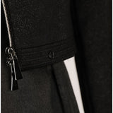 Black Cropped Zip Blazer