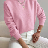 Women Knit Roll Neck Jumper