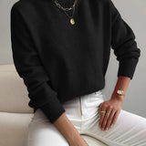 Women Knit Roll Neck Jumper