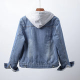 Denim Jacket with Warm Lining and Casual Style