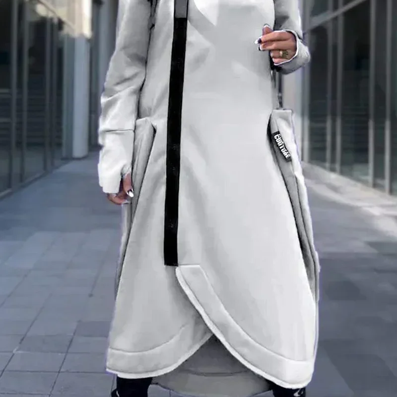 Ladies Oversized Longline Hoodie