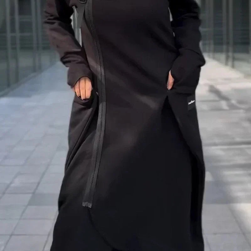 Ladies Oversized Longline Hoodie