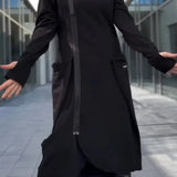 Ladies Oversized Longline Hoodie