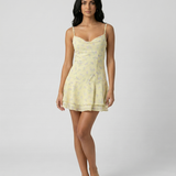 Amysaint Floral Chiffon Mini Dress