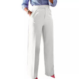 High Waist Tailored Wide Leg Trousers for Elegant Everyday Wear