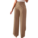 High Waist Tailored Wide Leg Trousers for Elegant Everyday Wear