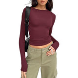 Amysaint | Casual Long Sleeve Round Neck Top