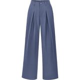 High Waist Pleated Wide Leg Trousers for Effortless Chic Style