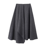 High Waist A-Line Midi Skirt for Elegant Timeless Style