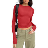 Amysaint | Casual Long Sleeve Round Neck Top