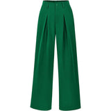 High Waist Pleated Wide Leg Trousers for Effortless Chic Style