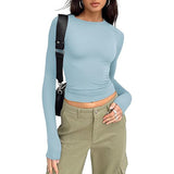 Amysaint | Casual Long Sleeve Round Neck Top