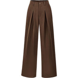 High Waist Pleated Wide Leg Trousers for Effortless Chic Style
