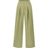 High Waist Pleated Wide Leg Trousers for Effortless Chic Style