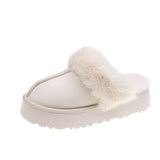 Plush Fleece Lined Slip-On Slippers for Cosy Indoor Comfort
