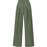 High Waist Pleated Wide Leg Trousers for Effortless Chic Style