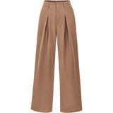 High Waist Pleated Wide Leg Trousers for Effortless Chic Style