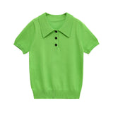 Classic Short Sleeve Knit Polo Top – Soft Slim Fit Shirt
