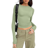 Amysaint | Casual Long Sleeve Round Neck Top