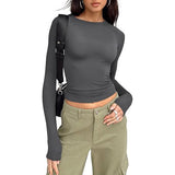 Amysaint | Casual Long Sleeve Round Neck Top