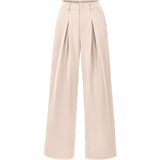 High Waist Pleated Wide Leg Trousers for Effortless Chic Style