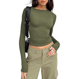 Amysaint | Casual Long Sleeve Round Neck Top