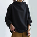 Women Oversized Mock Neck Long Sleeve Sweater