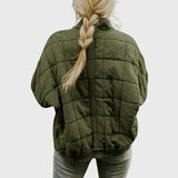 Quilted jacket with an elegant oversized fit
