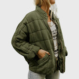 Quilted jacket with an elegant oversized fit